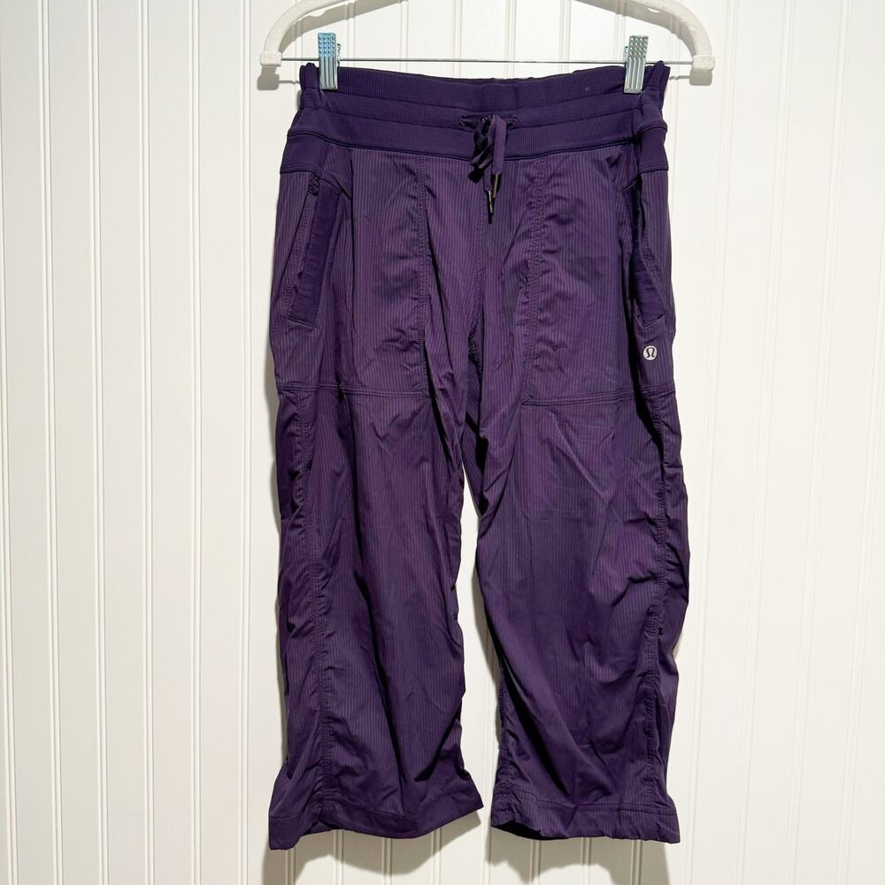 Lululemon Dance Studio Crop Pants Unlined Purple Size 6